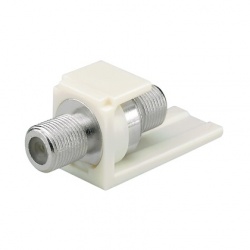 Panduit Conector Tipo F, 75ohm, Autoterminable, Blanco 