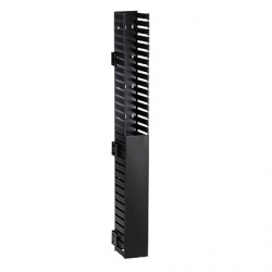 Panduit Organizador Vertical de Cables Sencillo para Rack, 40U, Negro 