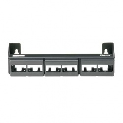 Panduit Panel de Parcheo Modular con Soporte, 12 Puertos Vacíos, 1U, Negro 
