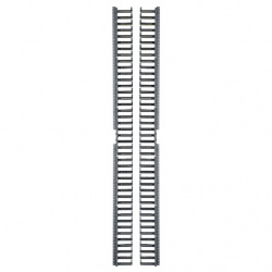 Panduit Kit de Dedos Administradores Verticales, 45U, Negro 