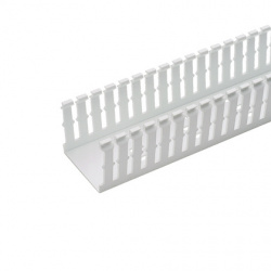 Panduit Ducto Ranurado Tipo F, PVC, 1.8 Metros, Blanco 