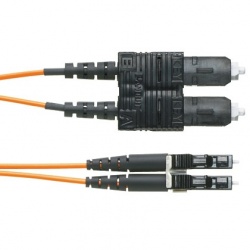Panduit Cable Fibra Óptica SC Macho - LC Macho, 50/125, 3 Metros, Amarillo 