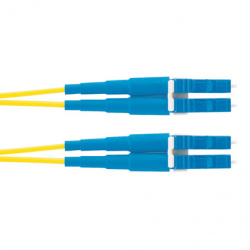 Panduit Cable de Fibra Óptica OS2 LC Macho - LC Macho, 9/125µm, 1 Metro, Amarillo/Azul 