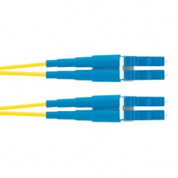 Panduit Cable Fibra Óptica Monomodo OS2 LC Macho - LC Macho, Núcleo 9µm, Cubierta 125µm, 2 Metros, Amarillo 