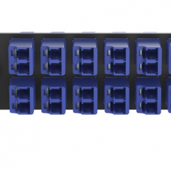 Panduit Panel de 12 Adaptadores de Fibra Óptica LC, Azul 