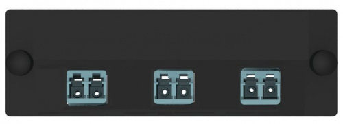 Panduit Panel Adaptador de Fibra Óptica FAP3WAQDLCZ, 3 Conectores, LC, Multimodo 