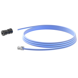 Panduit Cable Patch Cat6A UTP Jack - Plug RJ-45 Macho, 50cm, Azul 