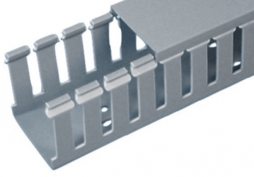 Panduit Canaleta Tipo F, 32mm x 2 Metros, Gris 