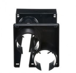 Panduit Derrame de 2 Puertos, Negro 