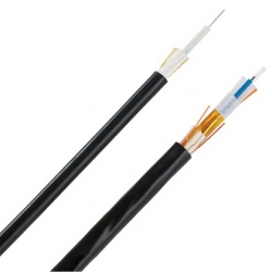 Panduit Cable Central para Interiores y Exteriores de 12 Fibras OM3, 50/125µm, 10Gig, Multimodo, Negro, por Pie 