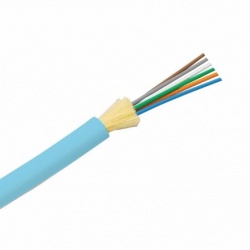 Panduit Cable Fibra Óptica de 6 Hilos, OM4, 50/900µm, Multimodo, Azul - Precio por Pie 