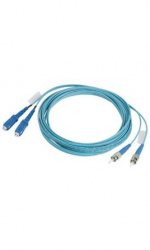 Panduit Cable Fibra Óptica Multimodo OS2 LC Dúplex Macho - ST Dúplex Macho, 2 Metros, Aqua 