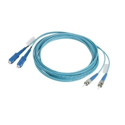 Panduit Cable Fibra Óptica OM3 SC Macho - ST Macho, 2 Metros, Aqua 