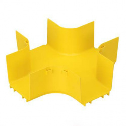 Panduit Conector Transversal 90°, para Canaleta Fiber Runner 4x4, Amarillo 