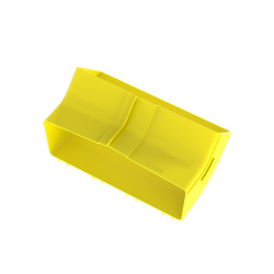 Panduit Bajada Vertical Interior 45º con Tapa, para Canaletas de 12x4, Amarillo 