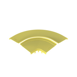 Panduit Tapa para Ángulo Recto Horizontal 90º, Amarillo 