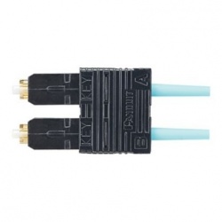 Panduit Conector de Fibra Óptica SC Multimodo, OM4, Negro 