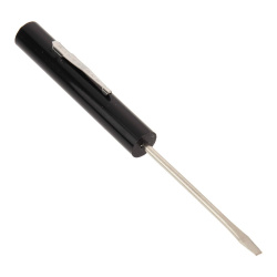 Panduit Desarmador Plano FSCDVR, Negro/Plata 