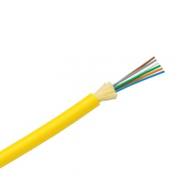 Panduit Cable de Distribución de 6 Fibras OS1/OS2, 9/125, Monomodo, Riser, Amarillo - Precio por Metro 