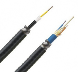 Panduit Cable Central con Armadura de 6 Fibras OM1, 62.5/125, Multimodo, Riser, 220 Metros, Negro 