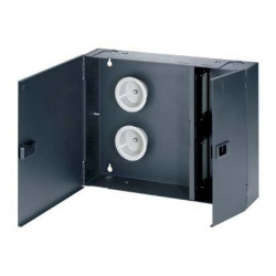 Panduit Caja de Conexión de Fibra Óptica, 4 Placas FAP/FMP, Negro 