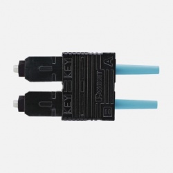 Panduit Cable de Fibra Óptica OM3 SC Macho - SC Macho, 2 Metros, Turquesa 