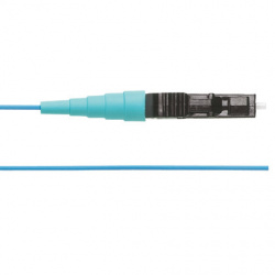 Panduit Cable Fibra Óptica LC Simplex Macho - Pigtail Macho, Multimodo OM4, 3 Metros, Aqua 