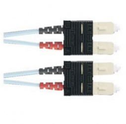 Panduit Cable Fibra Óptica Multimodo OM4 SC Macho -  SC Macho, 3 Metros, Turquesa 