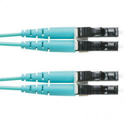 Panduit Cable Fibra Óptica Multimodo OM4 de 2 Fibra LC Dúplex LC Macho - LC Macho, 5 Metros, Turquesa 