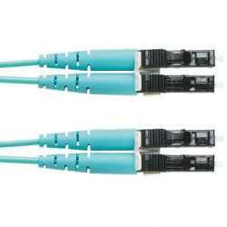Panduit Cable Fibra Óptica Multimodo OM4 LC Macho - LC Macho, Núcleo 1.6µm, Cubierta 125µm, 3 Metros, Azul 
