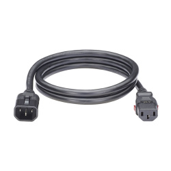 Panduit Cable de Poder Acoplador C13 Hembra - C14 Macho, 1.2 Metros, Negro, 10 Piezas 