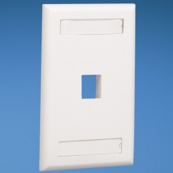 Panduit Placa de Pared 1 Puerto NetKey, Marfil 