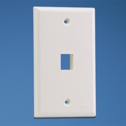Panduit Placa Screwless de 1 Puerto, Blanco 