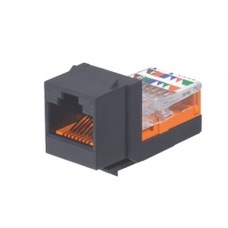 Panduit Jack de Red Categoría 5e, RJ-45, Negro 