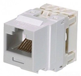 Panduit Jack de Red Cat6 de 8 Posiciones, Marfil 
