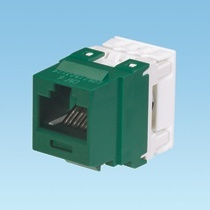 Panduit Jack de Red Cat6 de 8 Posiciones, RJ-45, Verde 