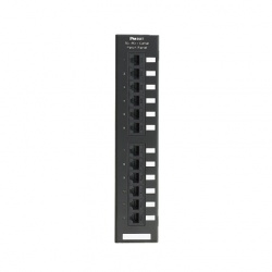 Panduit Panel de Parcheo Cat6e, 12 Puertos RJ-45, 1U, Negro 