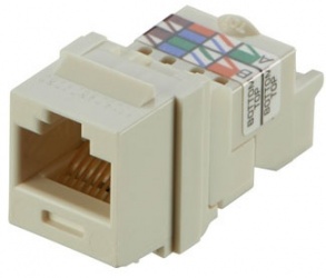 Panduit Jack Cat6e, RJ-45, Blanco 