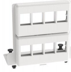 Panduit Panel de Parcheo Cat5e/Cat6/Cat6a, 8 Puertos RJ-45, 1U 