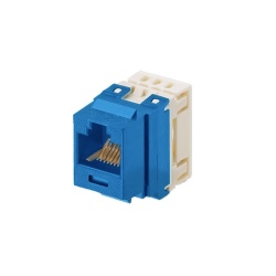 Panduit Jack de Red Cat5e UTP de 8 Posiciones, RJ-45, Azul 