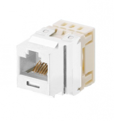 Panduit Conector Modular Keystone Sistema Puchdown Categoria 5e de 8 Posiciones y 8 Hilos, Blanco 