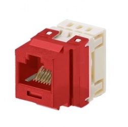 Panduit Conector RJ-45 para Cable Cat5e, Rojo 