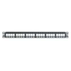 Panduit Panel de Parcheo de 24 Puertos, 1U, Negro 