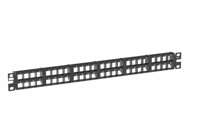 Panduit Panel de Parcheo Modular Cat5e/Cat6, 48 Puertos, 1U, Negro 