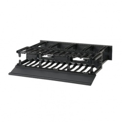 Panduit Organizador Horizontal de Cable NM2, 2U, Negro 