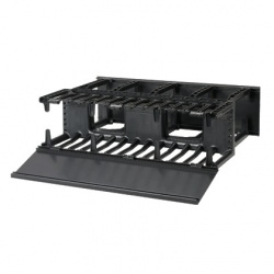 Panduit Organizador de Cable Horizontal NetManager 3U, Negro 