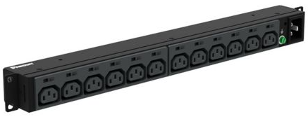 Panduit PDU para Rack 1U P12B46M, 20A, 208V, 12 Contactos 