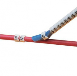 Panduit Marcadores de Cables con Clip PCA237, Leyenda '7', 60 Piezas 