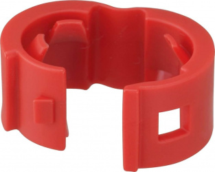 Panduit Banda para Cable de Parcheo PCBANDRDQ, 25 Piezas, Rojo 