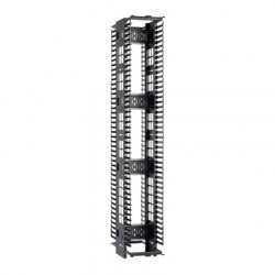 Panduit Organizador para Cables Vertical, Cat6a, 45RU, 2.1 Metros, Negro 